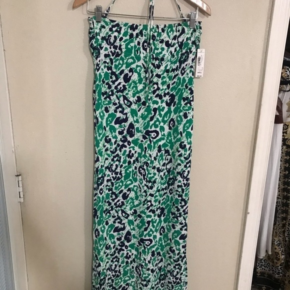 Allen B. Halter dress NWT summer spring removable straps size small soft cool - Picture 2 of 3